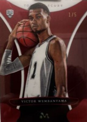 2023 Topps Mercury Victor Wembanyama #9 Red Refractor /5