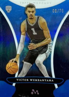 2023 Topps Mercury Victor Wembanyama #4 Blue Refractor /75