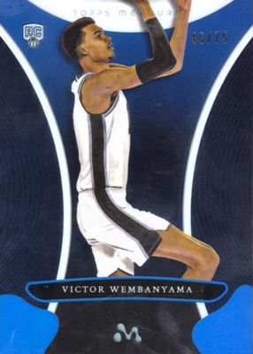 2023 Topps Mercury Victor Wembanyama #5 Blue Refractor /75