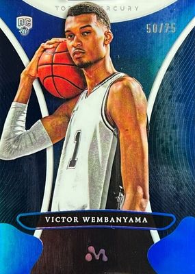 2023 Topps Mercury Victor Wembanyama #9 Blue Refractor /75