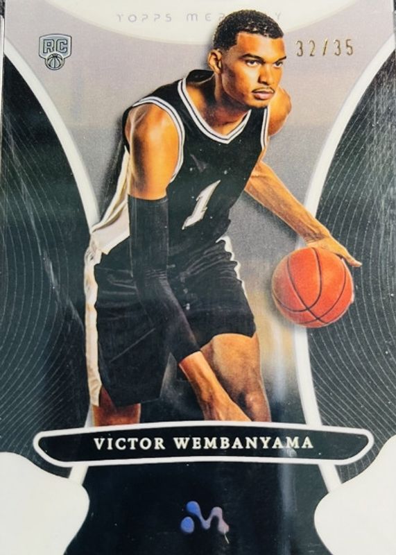 Victor Wembanyama 2023 Topps Mercury Victor Wembanyama #13 White Refractor /35 Rookie PSA 10