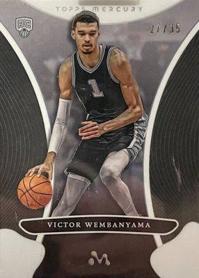 2023 Topps Mercury Victor Wembanyama #4 White Refractor /35