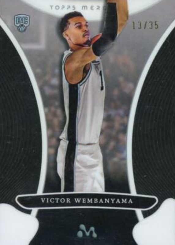 Victor Wembanyama 2023 Topps Mercury Victor Wembanyama #6 White Refractor /35 Rookie RAW