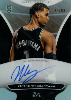 2023 Topps Mercury Victor Wembanyama #WA-10 Autographs - Refractor /99