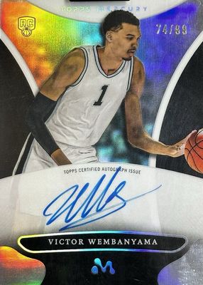 2023 Topps Mercury Victor Wembanyama #WA-4 Autographs - Refractor /99