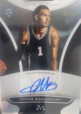 2023 Topps Mercury Victor Wembanyama #WA-7 Autographs - Refractor /99