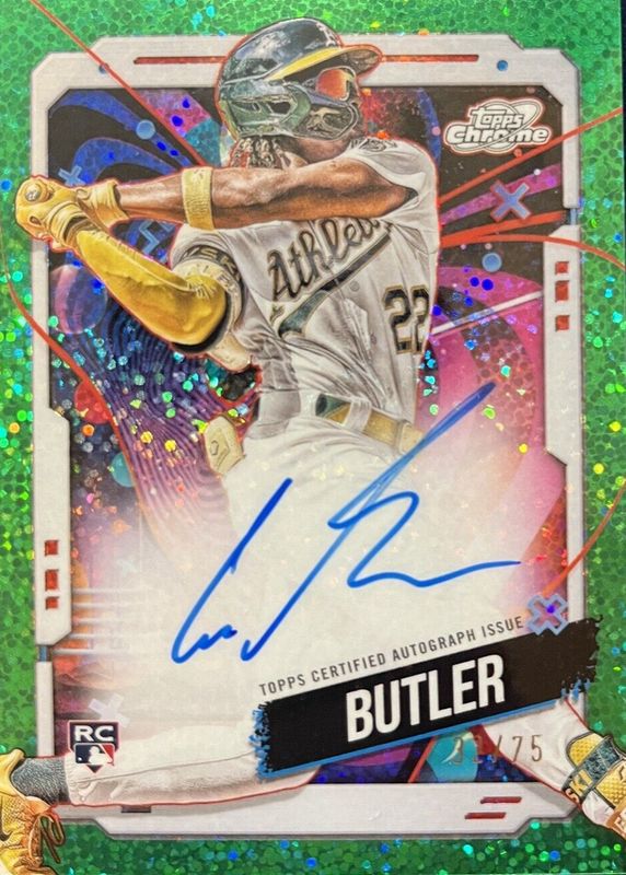 2024 Topps Chrome Cosmic #CCA-LB Autographs - Green Space Dust Refractor /75