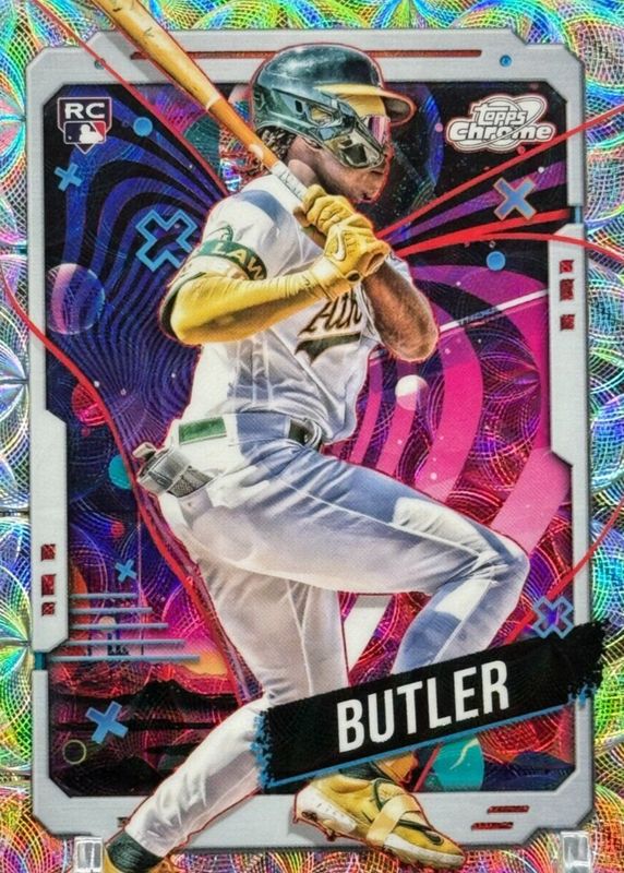 Lawrence Butler 2024 Topps Chrome Cosmic #22 Nucleus Refractor Rookie SGC 9.5