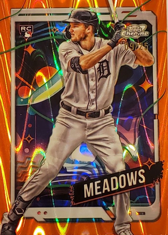 2024 Topps Chrome Cosmic #127 Orange Galactic Refractor /25