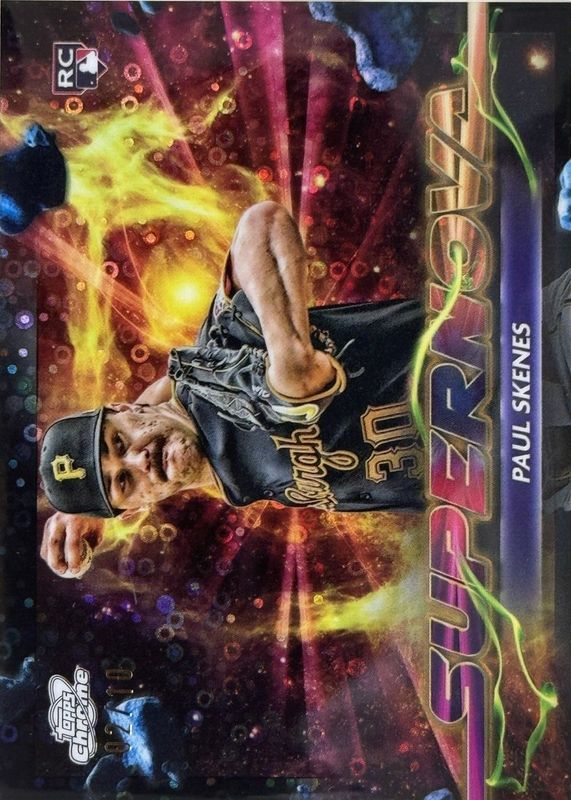 Paul Skenes 2024 Topps Chrome Cosmic #SPN-9 Supernova - Black Eclipse Refractor /10 Rookie RAW