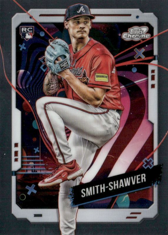 AJ Smith-Shawver 2024 Topps Chrome Cosmic #62 Base Rookie PSA 10