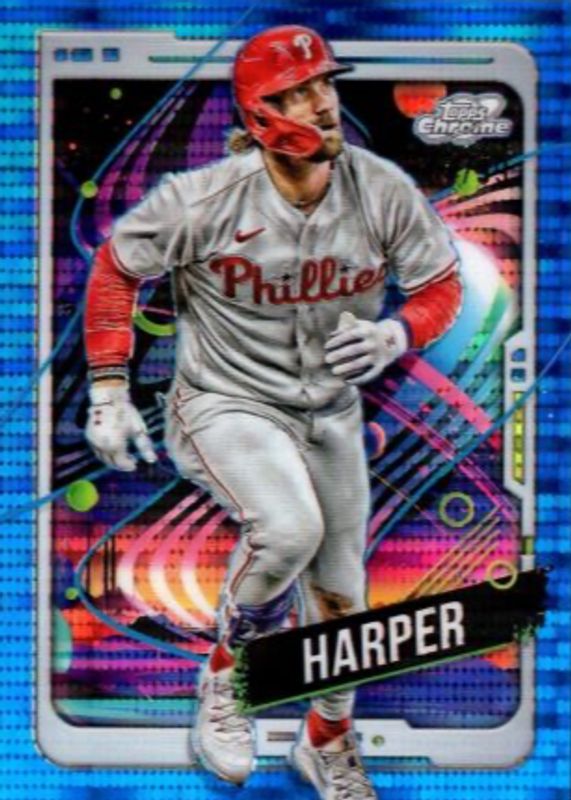 Bryce Harper 2024 Topps Chrome Cosmic 164 Blue Moon Refractor /99