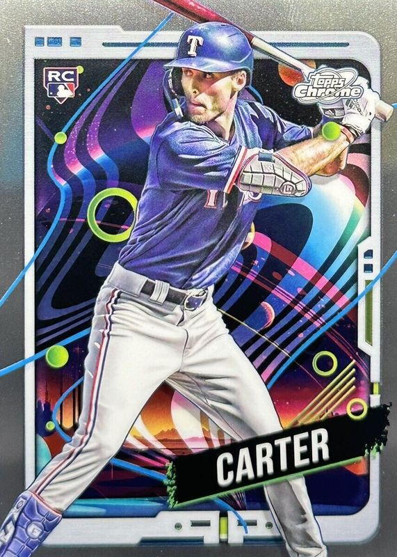 Evan Carter 2024 Topps Chrome Cosmic #32 Base Rookie RAW