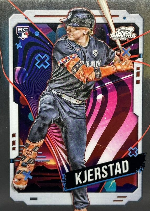 Heston Kjerstad 2024 Topps Chrome Cosmic #177 Base Rookie PSA 10