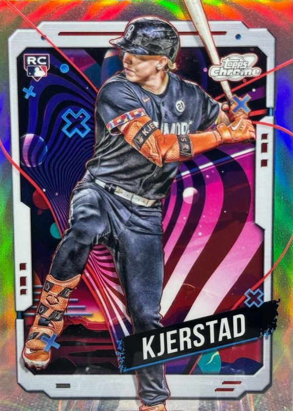 Heston Kjerstad 2024 Topps Chrome Cosmic #177 Refractor Rookie PSA 10