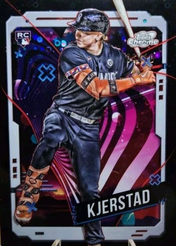 Heston Kjerstad 2024 Topps Chrome Cosmic #177 Black Eclipse Refractor /10 Rookie SGC 10