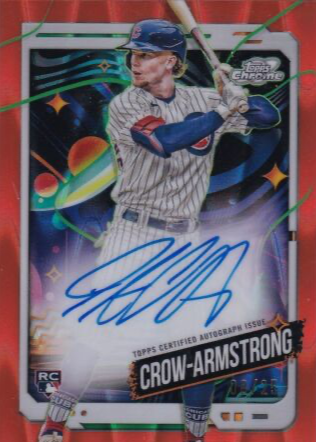 Pete Crow-Armstrong 2024 Topps Chrome Cosmic #CCA-PC Autographs