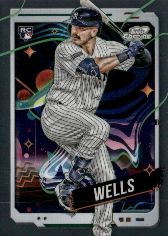 Austin Wells 2024 Topps Chrome Cosmic #88 Base Rookie SGC 10