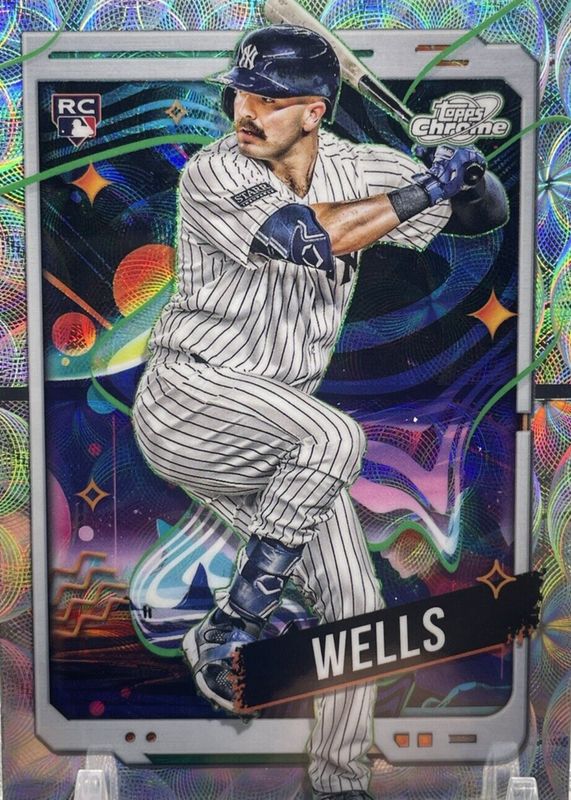 Austin Wells 2024 Topps Chrome Cosmic #88 Nucleus Refractor Rookie SGC 9.5