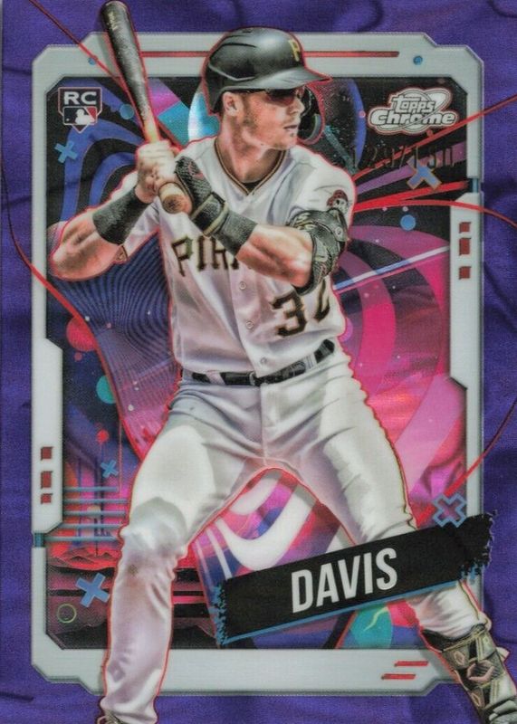 Henry Davis 2024 Topps Chrome Cosmic #100 Purple Nebula Refractor /150 Rookie SGC 9.5