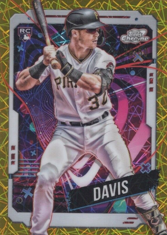 Henry Davis 2024 Topps Chrome Cosmic #100 Gold Interstellar Refractor /50 Rookie PSA 10