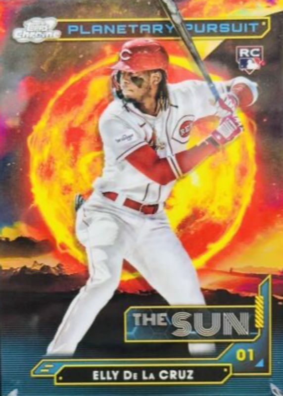 Elly De La Cruz 2024 Topps Chrome Cosmic #PPS-4 Planetary Pursuit - Sun Rookie RAW