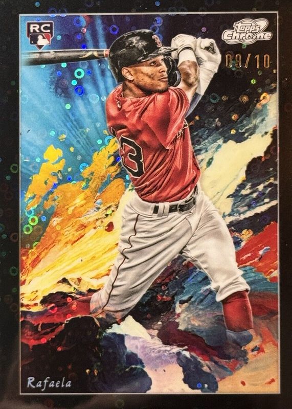 Ceddanne Rafaela 2024 Topps Chrome Cosmic #STN-1 Stars in the Night - Black Eclipse Refractor /10 Rookie RAW