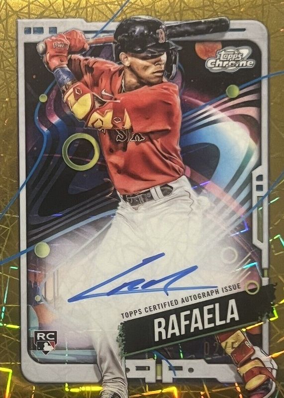 Ceddanne Rafaela 2024 Topps Chrome Cosmic #CCA-CR Autographs Rookie PSA 10