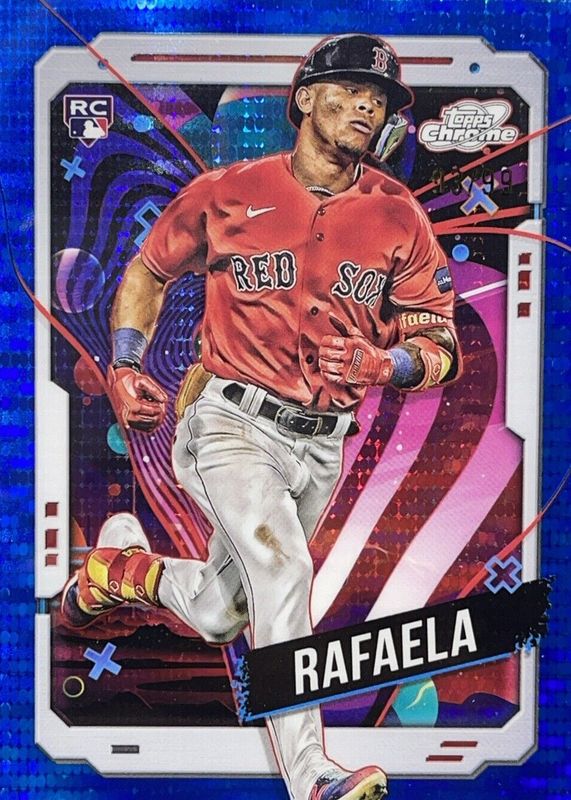 Ceddanne Rafaela 2024 Topps Chrome Cosmic #43 Blue Moon Refractor /99 Rookie SGC 10