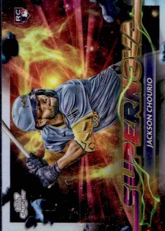 Jackson Chourio 2024 Topps Chrome Cosmic #SPN-11 Supernova Rookie SGC 10