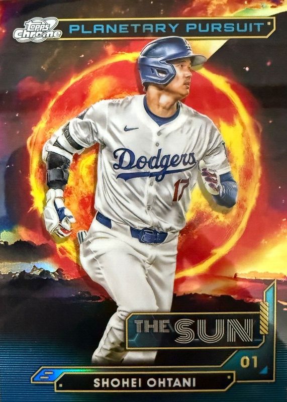 Shohei Ohtani 2024 Topps Chrome Cosmic #PPS-8 Planetary Pursuit - Sun RAW