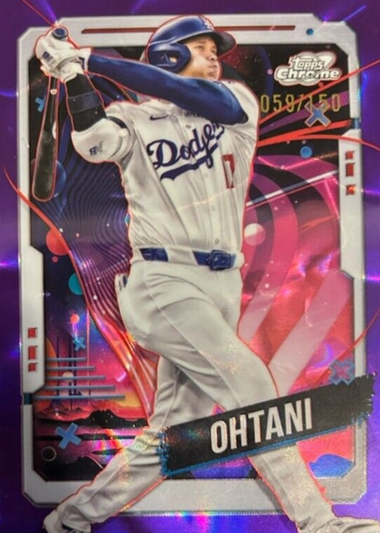 その他 2018 Topps Chrome Purple Ref Ohtani /299 Shohei Ohtani 2024 Topps Chrome #1 Purple Speckle Refractor