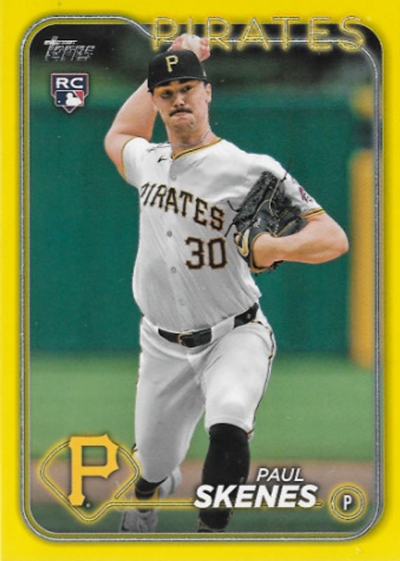 Paul Skenes 2024 Topps Update #US100 Yellow RAW