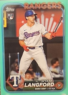 2024 Topps Update #US341 Rookie Debut - Aqua