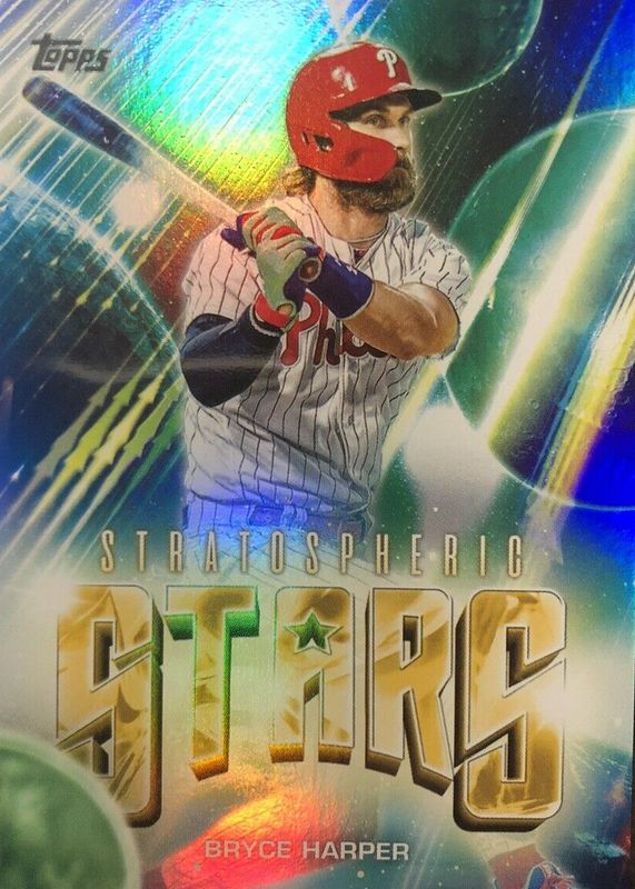 Bryce Harper 2024 Topps Update #SS-8 Stratospheric Stars /(SSP) SGC 9