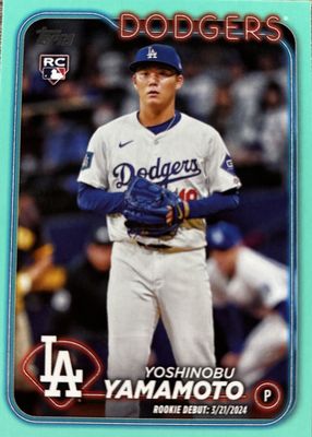 2024 Topps Update #US149 Rookie Debut - Aqua