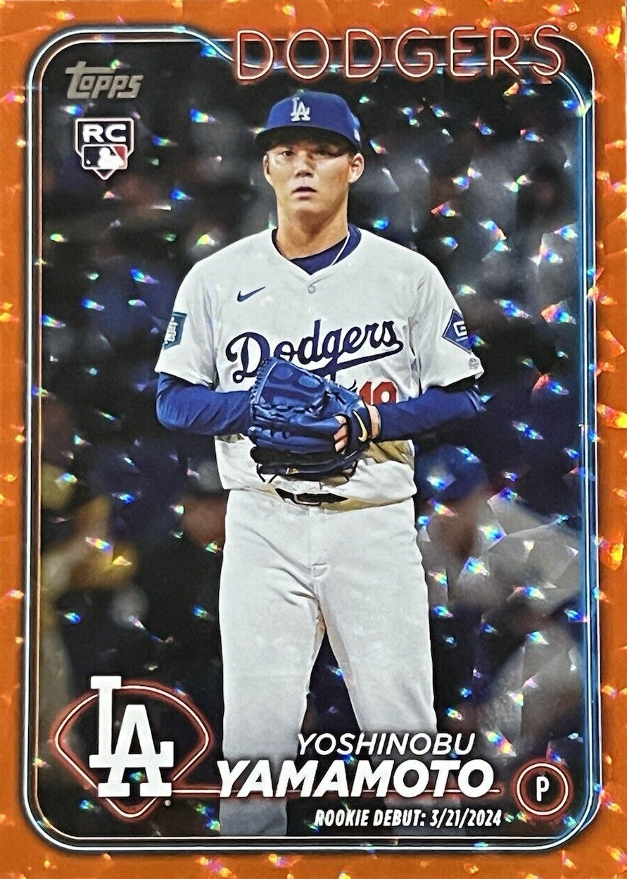 2024 Yoshinobu Yamamoto Rookie Card - Topps Update Baseball RC #US149