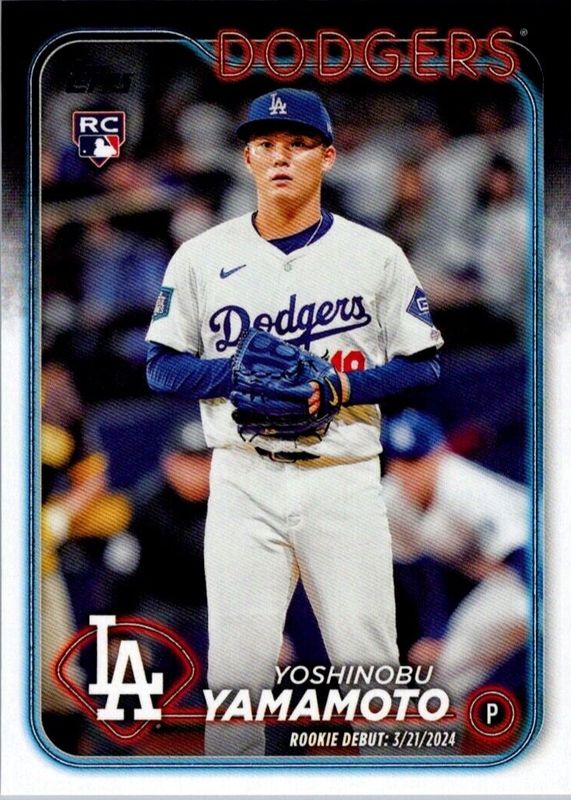 Yoshinobu Yamamoto 2024 Topps Update #US149 Rookie Debut PSA 10