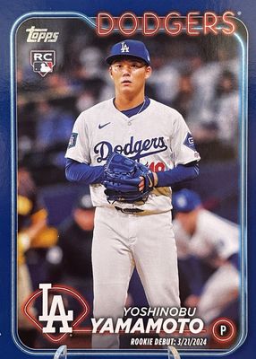 2024 Topps Update #US149 Rookie Debut - Royal Blue