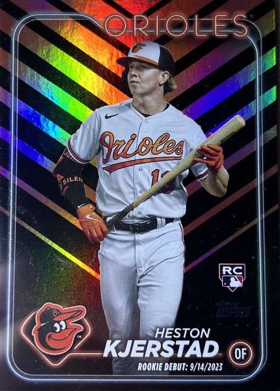 Heston Kjerstad 2024 Topps Update #US86 Rookie Debut - Orange & Black Foil PSA 10