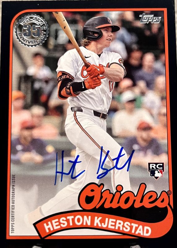 2024 Topps Update #89AU-HK 1989 Topps Baseball Autographs - Black /199