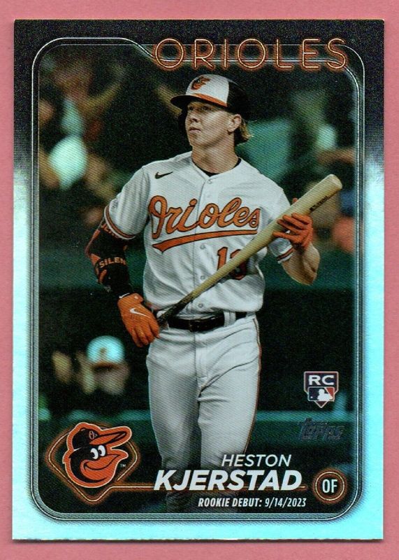 Heston Kjerstad 2024 Topps Update #US86 Rookie Debut - Rainbow Foil PSA 10