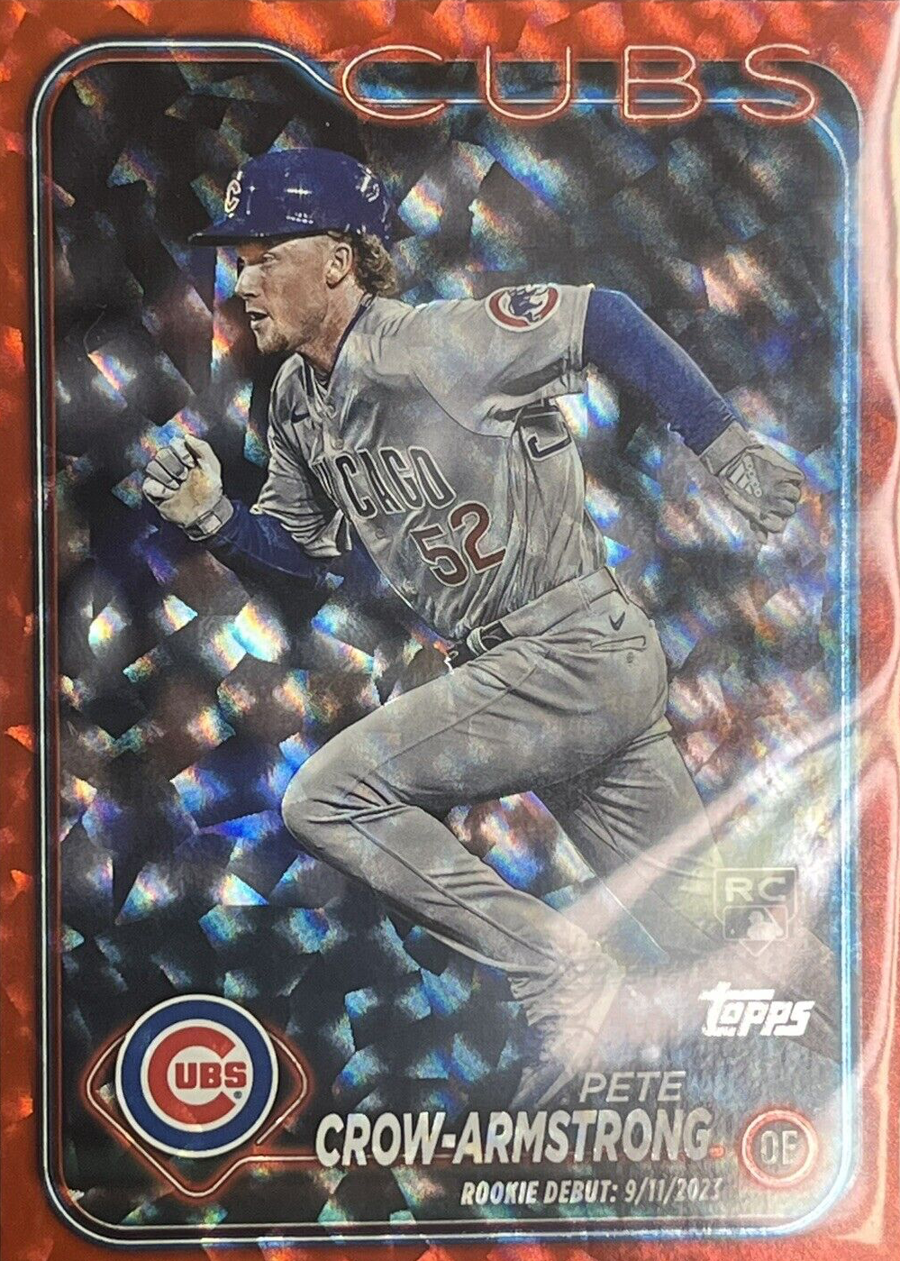 2024 MLB TOPPS FINEST BASEBALL Common RC #53 Pete Crow-Armstrong 