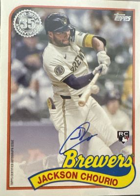 2024 Topps Update #89AU-JCH 1989 Topps Baseball Autographs