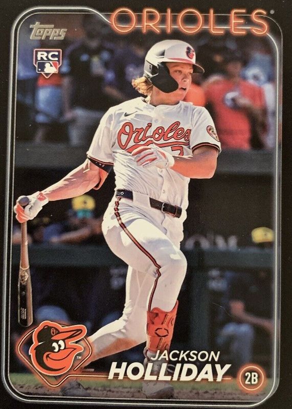 Jackson Holliday 2024 Topps Update #US50 Black /74 Rookie RAW