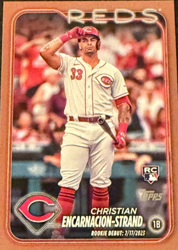 Christian Encarnacion-Strand 2024 Topps Update #US201 Rookie Debut - Gold /2024 PSA 10