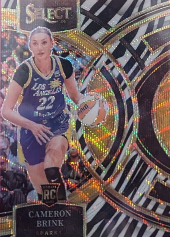 Cameron Brink 2024 Select WNBA #191 Premier Level Zebra /(SSP) Rookie RAW