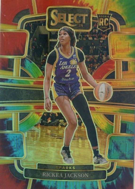 Rickea Jackson 2024 Select WNBA #58 Concourse Tie-Dye /25 Rookie SGC 10