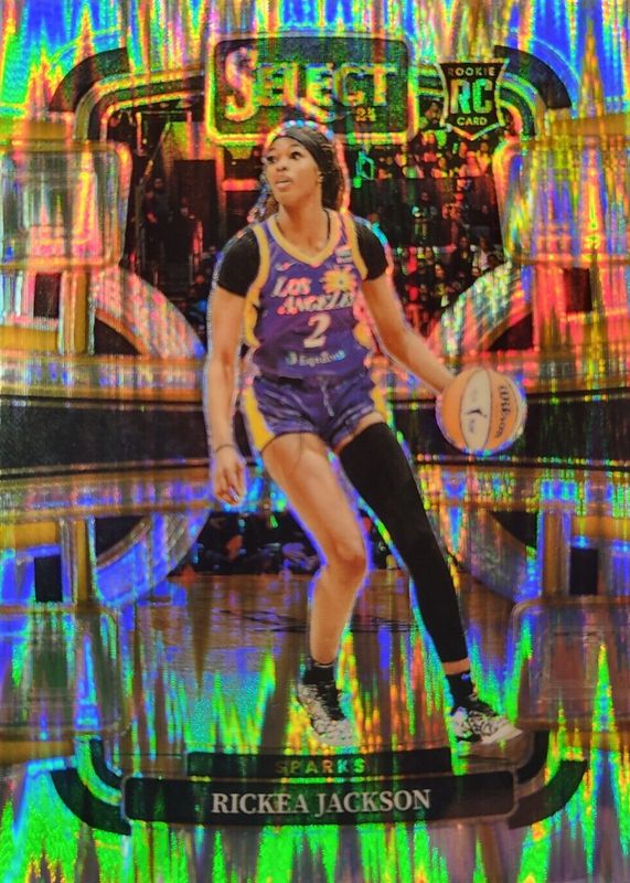 Rickea Jackson 2024 Select WNBA #58 Concourse Silver Flash Rookie PSA 10