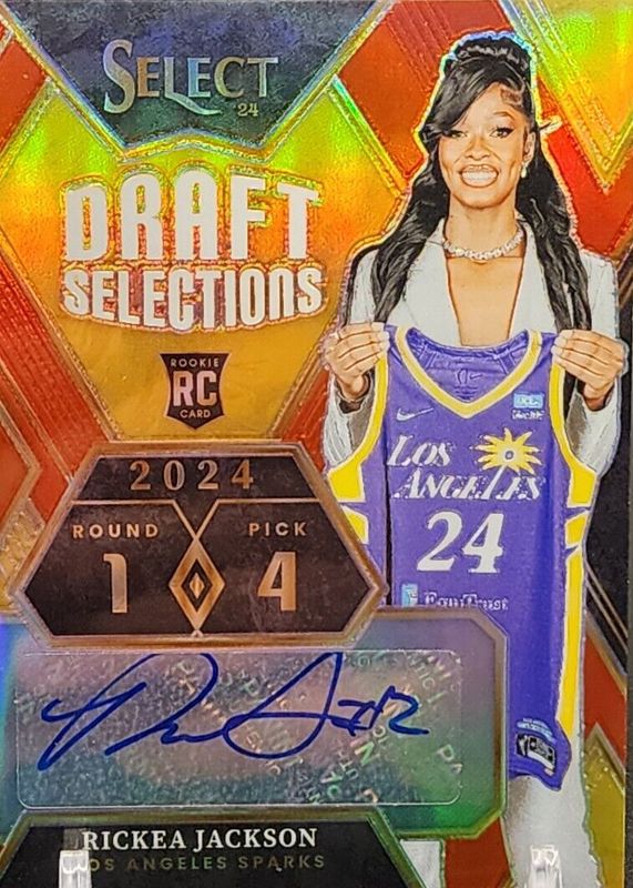 Rickea Jackson 2024 Select WNBA #DSS-RJ Draft Selections Signatures - Red /99 Rookie RAW